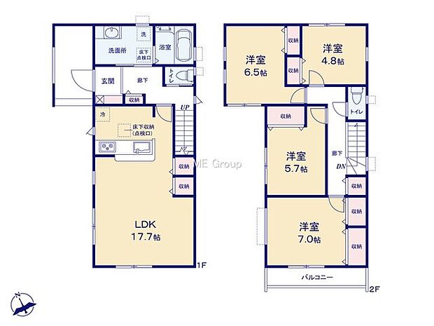 ◆1号棟◆~Floor plan~図面と異なる場合は現況を優先