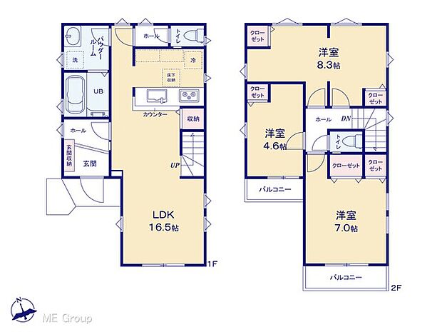 ◆1号棟◆~Floor plan~ 図面と異なる場合は現況を優先致します。