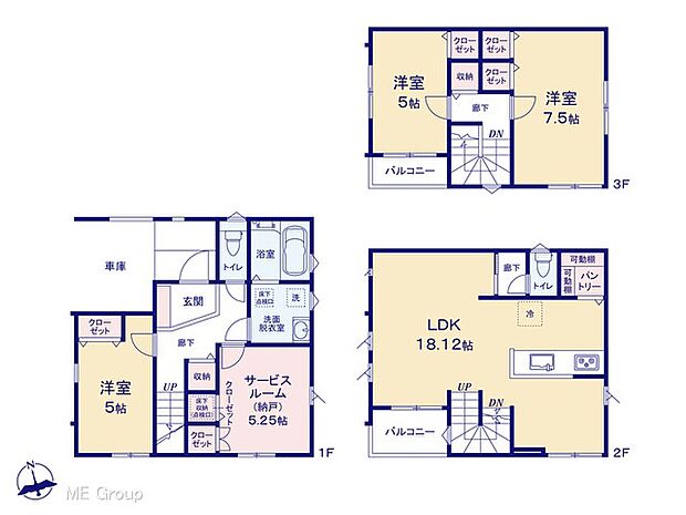 ◆1号棟◆~Floor plan~ 図面と異なる場合は現況を優先