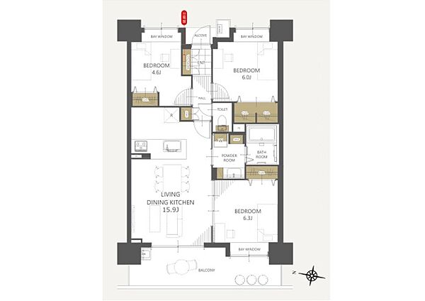 間取り：312001292406