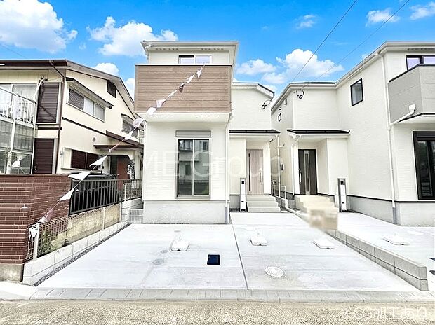 ◆1号棟◆～Exterior～　マイホームの夢実現！ここから始まる「日常」は家族にとって大切で貴重な時間。だからこそ、少しでも豊かに、少しでも快適に。 笑顔あふれる毎日へ。