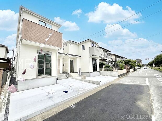 ～Exterior～　 南東 12.5m 公道　季節の変化を感じながら子育てができる、自然に囲まれた住宅地です☆ のびのびと過ごせる環境が、ご家族の暮らしをより豊かにしてくれます。  
