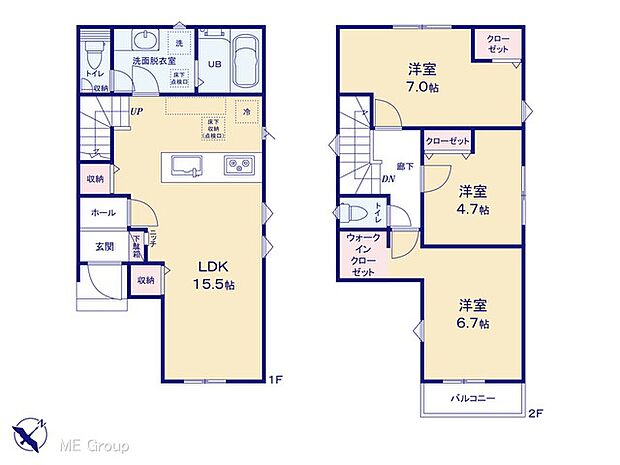 ◆2号棟◆~Floor plan~図面と異なる場合は現況を優先
