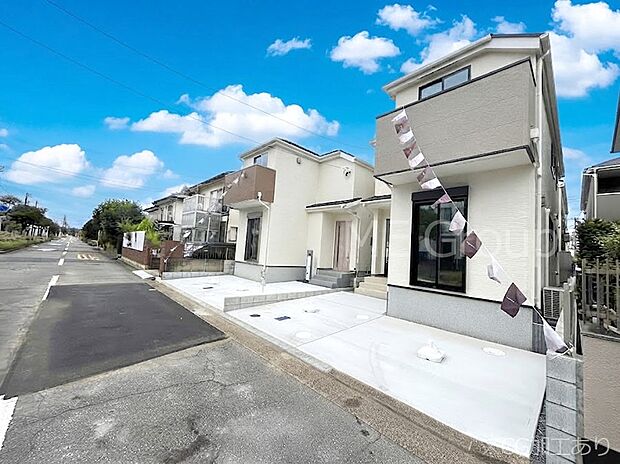 ~Exterior~ 南東 12.5m 公道 季節の変化を感じながら子育てができる、自然に囲まれた住宅地です☆ のびのびと過ごせる環境が、ご家族の暮らしをより豊かにしてくれます。