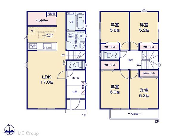 ◆1号棟◆~Floor plan~図面と異なる場合は現況を優先