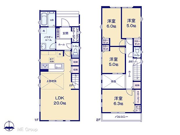 ◆1号棟◆~Floor plan~ 図面と異なる場合は現況を優先