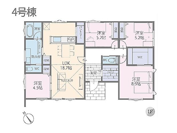 ◆4号棟◆~Floor plan~図面と異なる場合は現況を優先