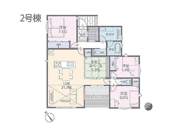 ◆4号棟◆~Floor plan~図面と異なる場合は現況を優先
