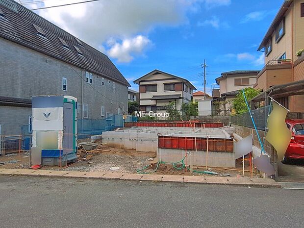 ◆1号棟◆～Exterior～　首都圏で憧れのスローライフ♪緑に囲まれた土地は都会の喧騒を忘れられそう。四季を通じて自然と触れ合えるスポットが周辺には盛りだくさん！