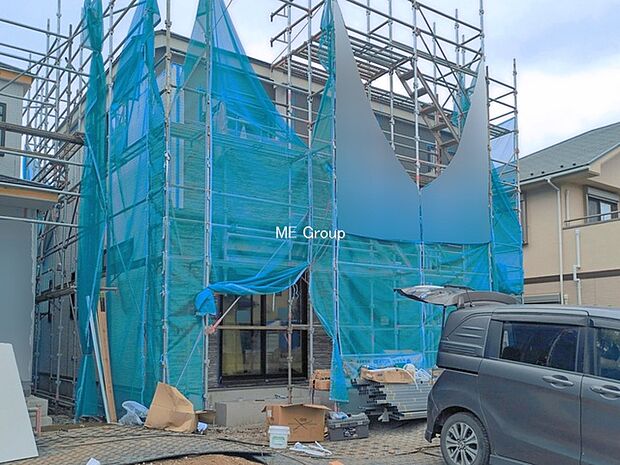 ◆B号棟◆~Exterior~ 閑静な住宅地で子育て家族にピッタリ。毎日のお散歩も快適な緑に恵まれたエリアで、自然に包まれた穏やかな暮らしを実現するための、ゆとりある住環境が整っています。