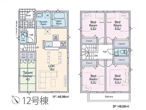 ◆12号棟◆~Floor plan~図面と異なる場合は現況を優先