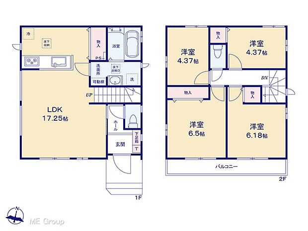 ◆A号棟◆～Floor plan～　図面と異なる場合は現況を優先