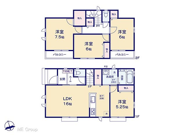 ◆B号棟◆～Floor plan～　図面と異なる場合は現況を優先