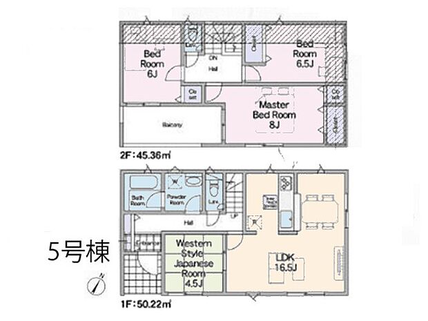 ◆5号棟◆~Floor plan~図面と異なる場合は現況を優先
