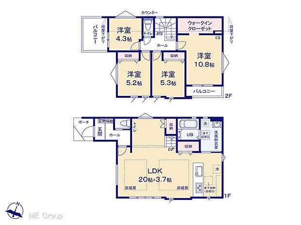~Floor plan~図面と異なる場合は現況を優先