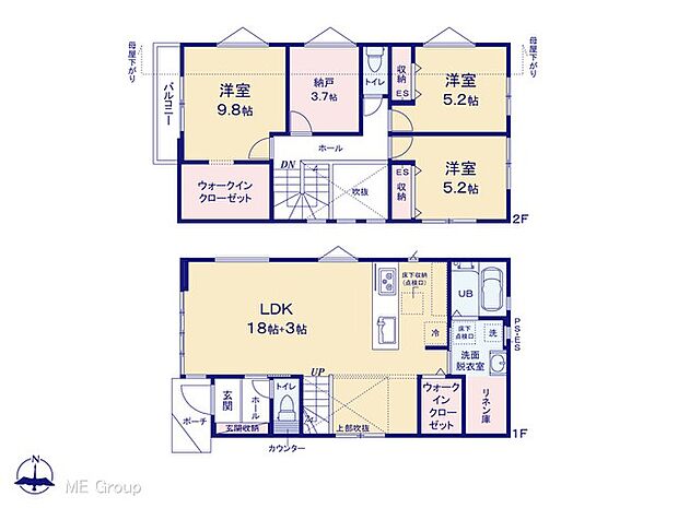 ◆1号棟◆~Floor plan~ 図面と異なる場合は現況を優先