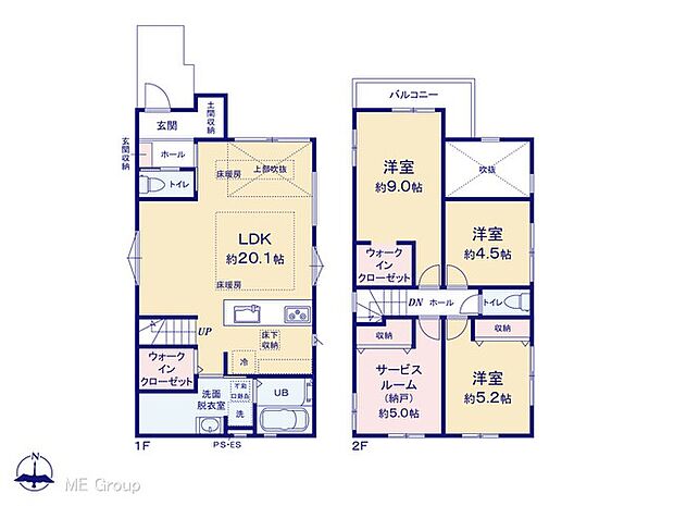 ◆2号棟◆～Floor plan～　図面と異なる場合は現況を優先