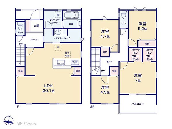 間取りを拡大表示