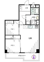メゾン港南台 2LDKの間取図画像