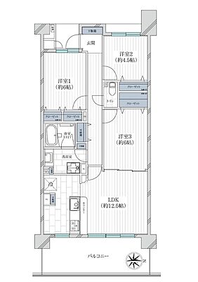 間取り グレーシアパーク山手台EAST壱番館 2階/-