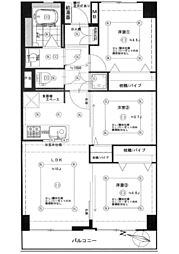 菱興洋光台マンション 3LDKの間取図画像