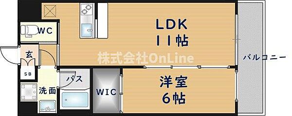 プレジオ八戸ノ里 ｜大阪府東大阪市下小阪5丁目(賃貸マンション1LDK・6階・39.29㎡)の写真 その2