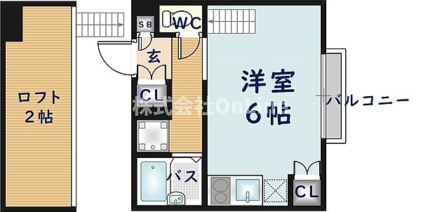 吉田下島マンション ｜大阪府東大阪市吉田下島(賃貸アパート1R・2階・18.00㎡)の写真 その2