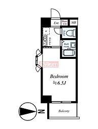 京王井の頭線 池ノ上駅 徒歩9分の賃貸マンション 1階1Kの間取り