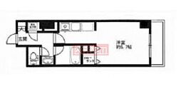 ＨＦ駒沢公園レジデンスＴＯＷＥＲ 21階ワンルームの間取り