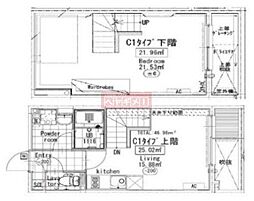 プライマル駒沢大学 1階1LDKの間取り