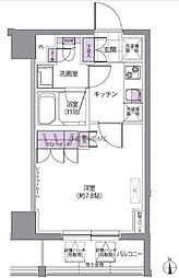 IVYWEST 1Kの間取図画像