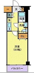 MAKESDESIGN三宿 1Kの間取図画像