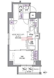 IVYWEST 1LDKの間取図画像