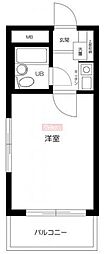 カームハウス大橋 1Kの間取図画像