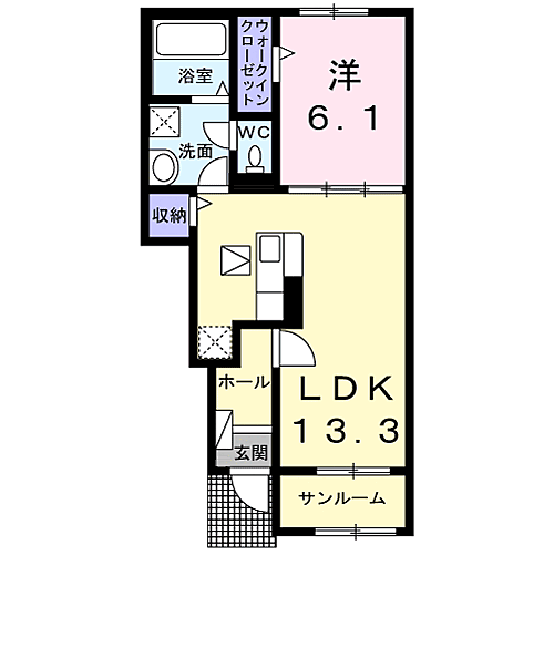 同じ建物の物件間取り写真 - ID:208009475427