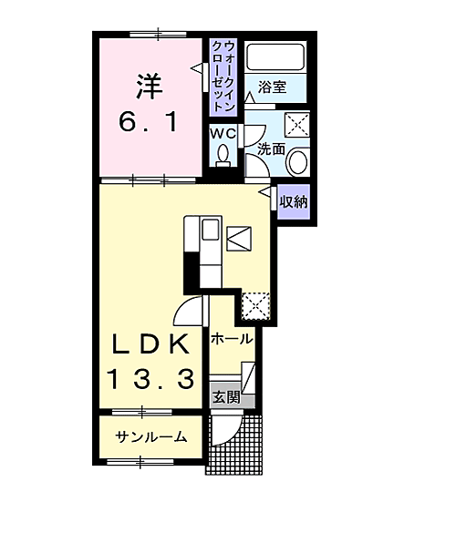 同じ建物の物件間取り写真 - ID:208009475285