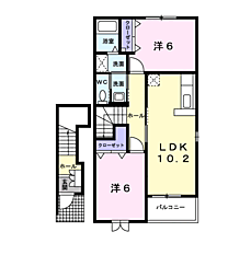 間取図画像 2LDK