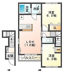メゾン　ポルテ 2階