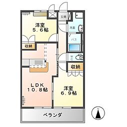 間取図画像 2LDK