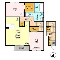グラマードマレ3D 2LDKの間取図画像
