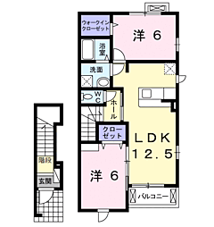 メゾンブリーズ7 2LDKの間取図画像