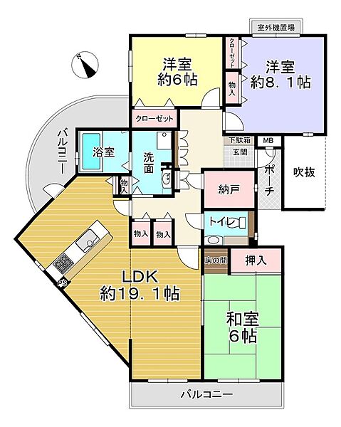 間取りを拡大表示