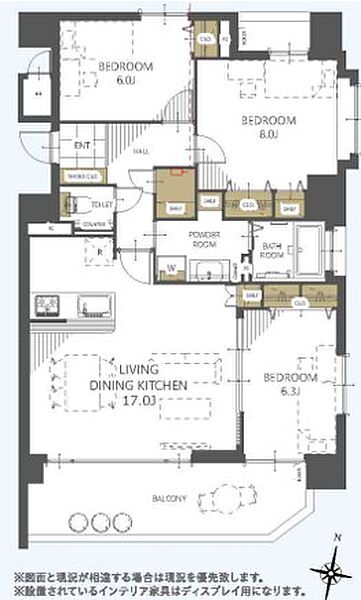 住居は地上１０階の三面採光の角住戸です！眺望、通風も良好。室内はゆったりとしています！