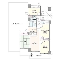 レーベンハイム五反野グランステージ 3SLDKの間取り