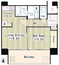 リバー＆タワー 604 ｜ 東京都中央区日本橋箱崎町19-7（賃貸マンション1LDK・6階・41.11㎡） その2