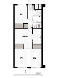 グリーンパーク北葛西 1階3LDKの間取り