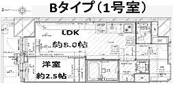ガーデンサヴィス木場(Garden Xavis木場) 1LDKの間取図画像