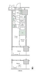 ブルックサイドレジデンス木場 2Kの間取図画像