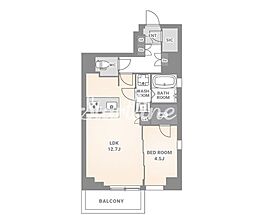 江東区木場2丁目マンション 1LDKの間取図画像