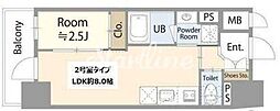 ガーデンサヴィス木場(Garden Xavis木場) 1LDKの間取図画像